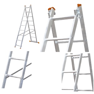 Scara 2x7 2Tronsoane aluminiu extensibila