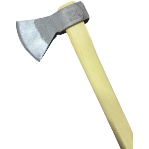 Secure forjată POLAND P0108, 2,5 kg, cu mâner din lemn și lungime 90 cm, pentru tăierea și despicarea lemnului de foc în gospodărie