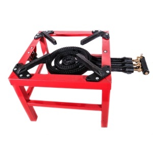 Arzator Ceaun cu Suport 40x40 cm 3 Arzatoare EurGas B4197, Cadru Metalic Stabil cu Picioare pentru Gatit in Aer Liber si Preparare Traditionala