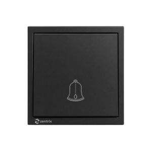 Buton sonerie 16A, 250V, 80 x 80 mm NEGRU - Img 2