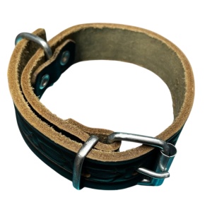 Curea Caine Piele 3x40 cm cu inel