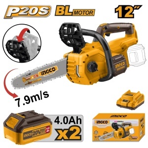 Motofierastrau 20V cu 2 Acumulatori 4Ah