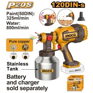 Pistol Vopsit 20V 800ml 120DIN-s INGCO CSGLI20041