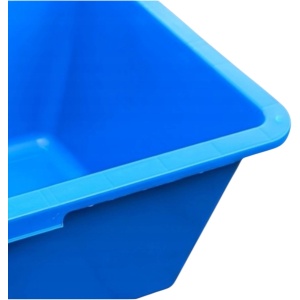 Vas Plastic Dreptunghiular 80L Albastru - Img 3