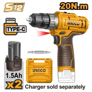 Bormasina 12V 2 Acumulatori cu Type C si Geanta