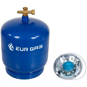 Butelie voiaj gaz 3kg EURGAS 7.2L cu arzator inclus, pentru camping, pescuit si gatit in aer liber, compacta si portabila - Img 2
