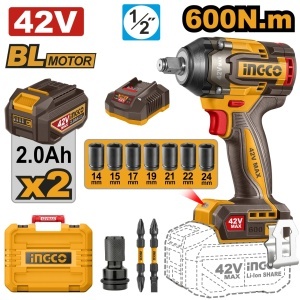 Filentanta 42V 600Nm cu 2 Acumulatori INGCO CIWLI42602
