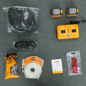 Motocoasa 40V 2 Acumulatori 4Ah INGCO CSTLI202522 Brushless, Trimmer si Lama 255mm pentru Iarba si Vegetatie - Img 3