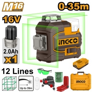 Nivela cu Laser 16V 0-35m INGCO HLL301201