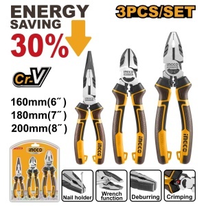 Patenti Industriali cu Efort Redus Set 3Buc INGCO HKHLPS2831