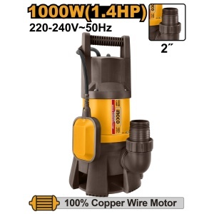 Pompa Apa Curata din Plastic cu Plutitor 1000W INGCO SPD10001