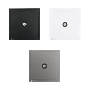Priza TV / SAT 80 x 80 mm NEAGRA