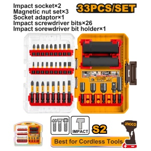 Set Biti Impact 33buc INGCO AKDL63306