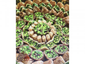 Platou baclava fistic