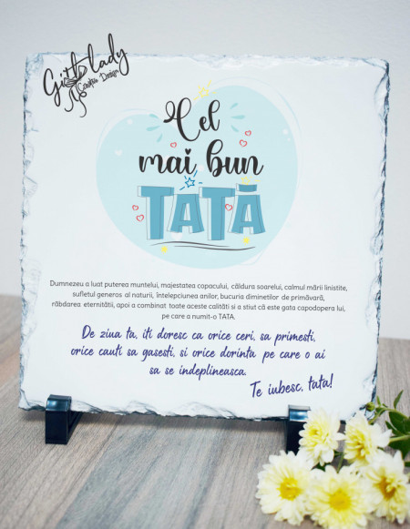Placheta ardezie personalizata - TATA