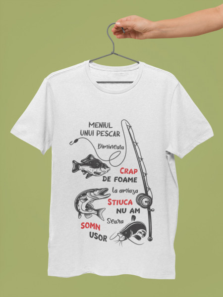 Tricou meniu pescar