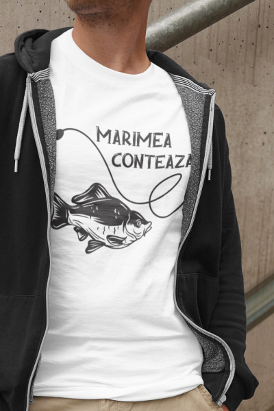 Tricou pescar marimea conteaza