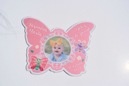 Magnet marturie botez - model fluturas
