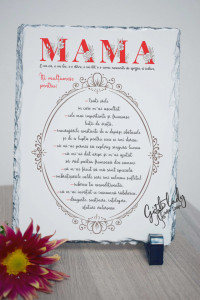 Placheta ardezie personalizata - MAMA