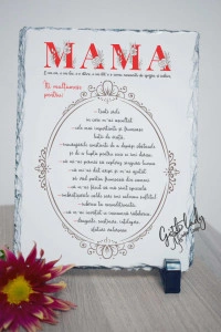Placheta ardezie personalizata - MAMA