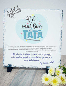Placheta ardezie personalizata - TATA