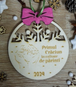 Ornament Craciun - Primul Craciun in calitate de parinti