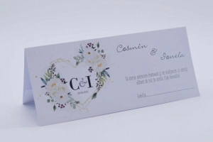 plic bani nunta - model floral
