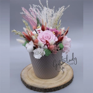 Aranjament floral in vas ceramic - Img 2