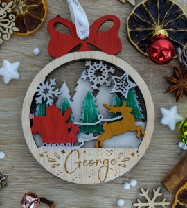 Ornament brad nume 2
