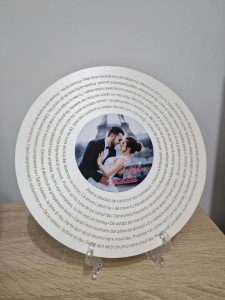 Plachetă personalizată - Melodia noastră