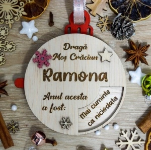 Ornament brad - cuminte/obraznic