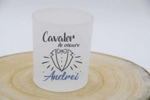 Pahar personalizat - cavaler de onoare