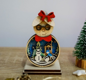 decoratiune craciun om zapada bunicuta