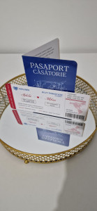 invitatie nunta pasaport