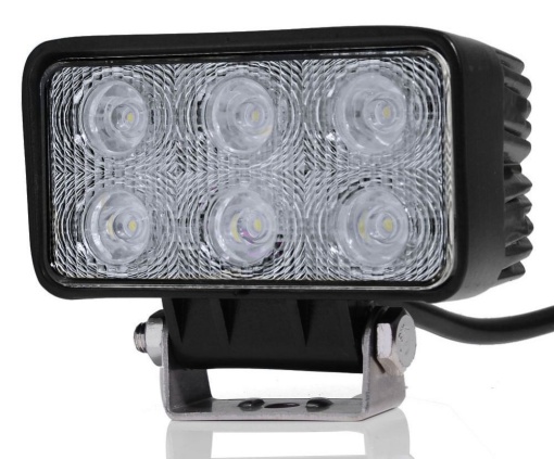 Proiector LED Auto Offroad 18W/12V-24V, 1320 Lumeni, Dreptunghiular, Spot Beam 30 Grade