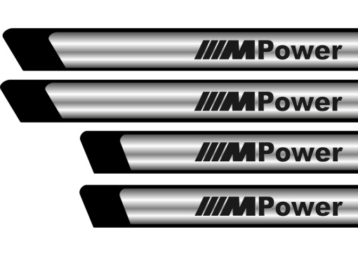 Set Protectii Praguri Crom - M Power