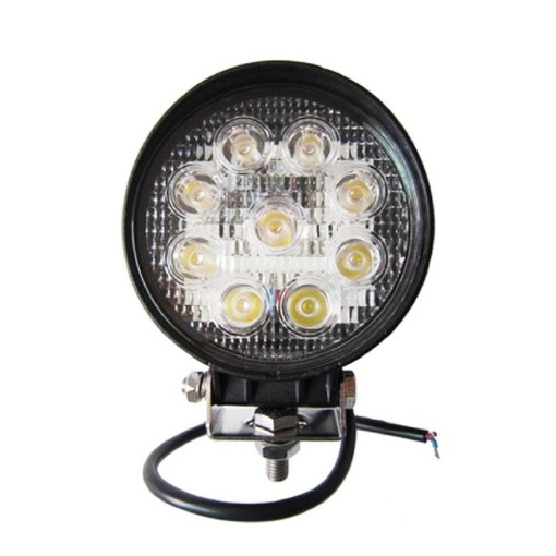 Proiector LED Auto Offroad 27W/12V-24V, 1980 Lumeni, Rotund, Spot Beam 30 Grade - Img 1