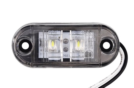 Lampa Led Semnalizare Camion Remorca Alb 12-24V