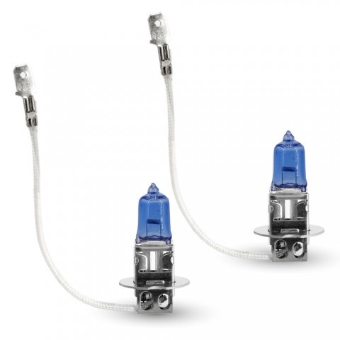 Set Becuri Halogen H3 - 100W + 110% intensitate Alb Xenon
