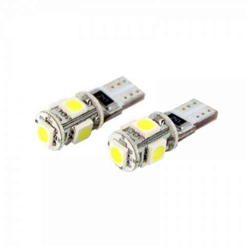 Set Led Pozitie T10 Canbus (5 Leduri SMD)