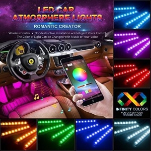 Banda Led Auto Ambientala cu Bluetooth - Img 3