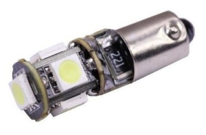 Bec Led BA9S cu 5 Leduri SMD