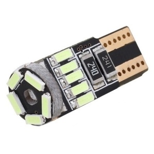 Bec Led T10 Rosu Canbus 15 SMD 4014 12V