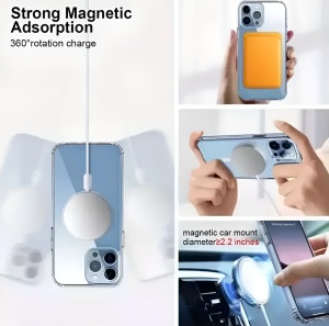 Husa de Protectie pentru Apple iPhone 16 Plus, MagSafe, TPU, Transparent - Img 2