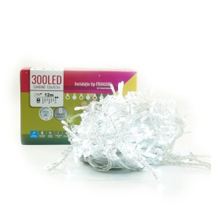 Instalatie Craciun Tip Turturi, 300 LED, 12 M, Alb Cald - Img 10