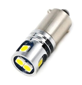 Led BAY9S H21W Portocaliu Canbus 5 SMD 3030 12V - Img 1