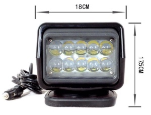 Proiector LED Rotativ cu Telecomanda Wireless 50W, 4000 lumeni, SPOT Beam, Alb - Img 3