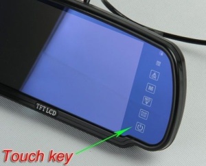 Senzori Parcare Cu Camera Video Si Display LCD De 7 Inch In Oglinda S608 - Img 5