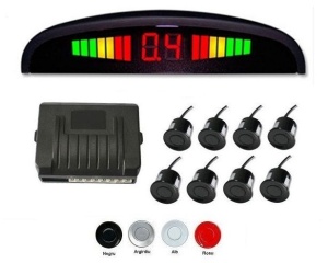 Senzori Parcare Fata Spate Cu 8 Senzori Si Display LED S300-8 - Img 1