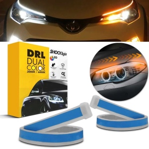 Set 2 Lumini De Zi Cu Semnalizari Dinamice Cu Led Lungime 45CM
